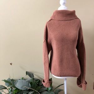 Free People Bell Sleeve Cowl Neck Sweater